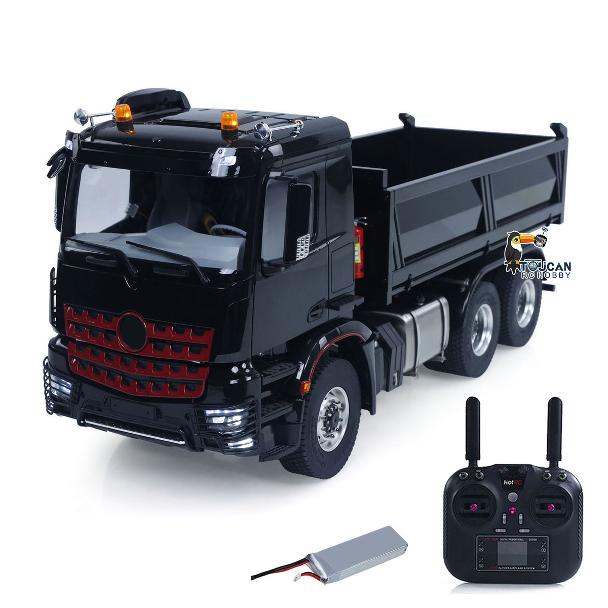 Fast Shipping 6X6 Metal Chassis 3348 RC Hydraulic Dumper 1/14 Radio Controlled Tipper NO Lock Light Sound Radio Battery Construction Truck RTR