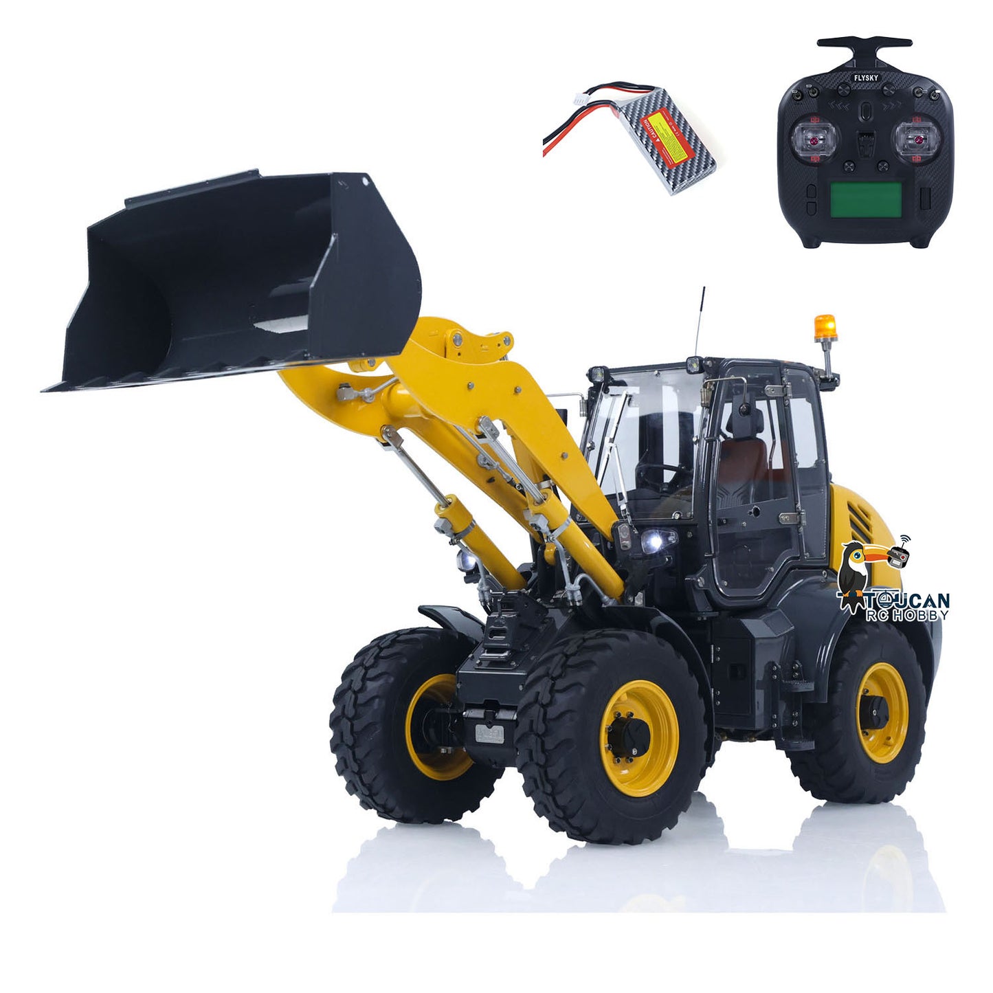 Metal LESU 1/14 RC Hydraulic Loader Aoue WA100M-8 4X4 RTR Remote Control Construction Vehicle Axle Differential Lock Sound Light ST8 Radio Engineering Machine