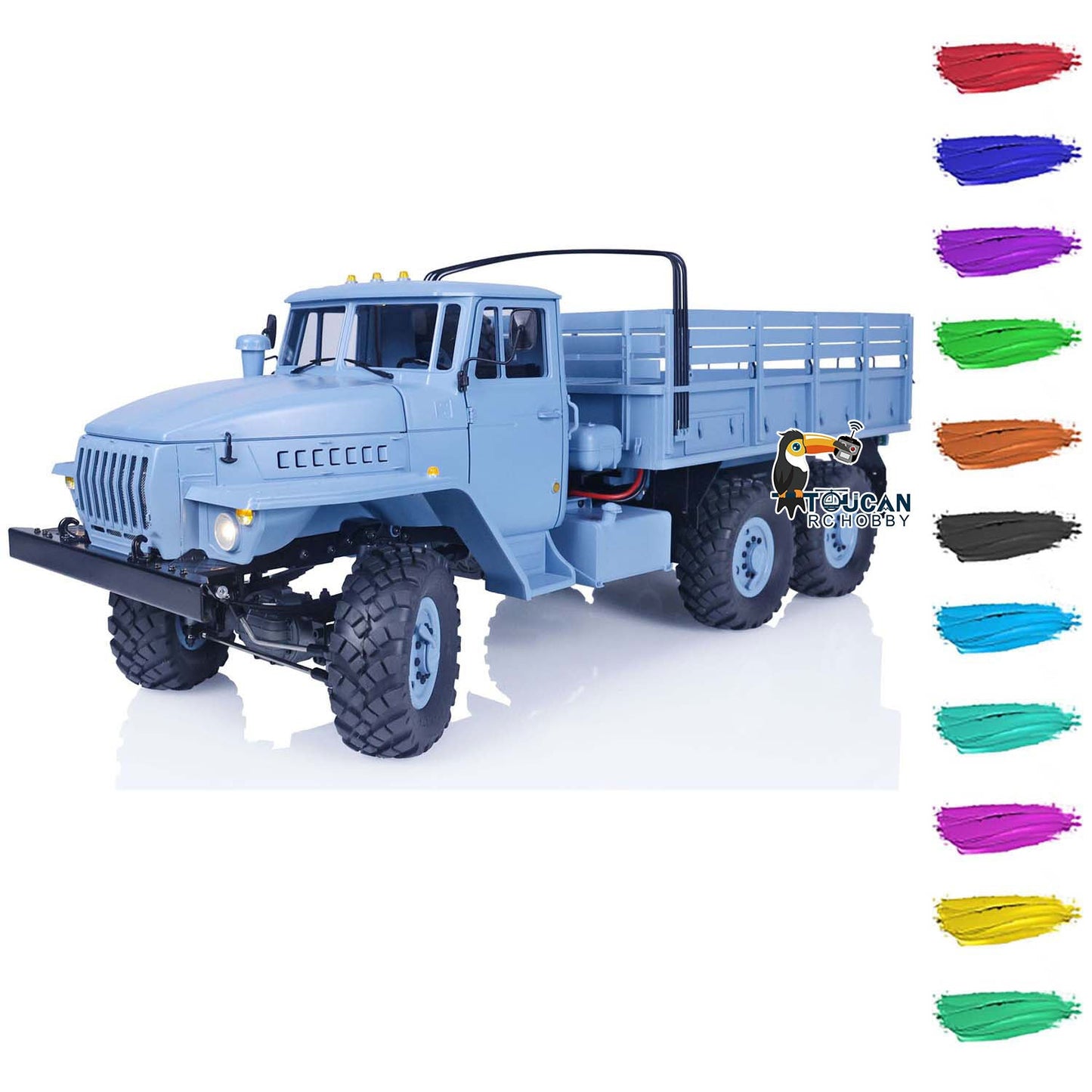 CROSSRC 1/12 6X6 Remote Control Military Truck UC6 RTR 6WD RC Off-road Car Emulated Model ESC Motor Light Sound System