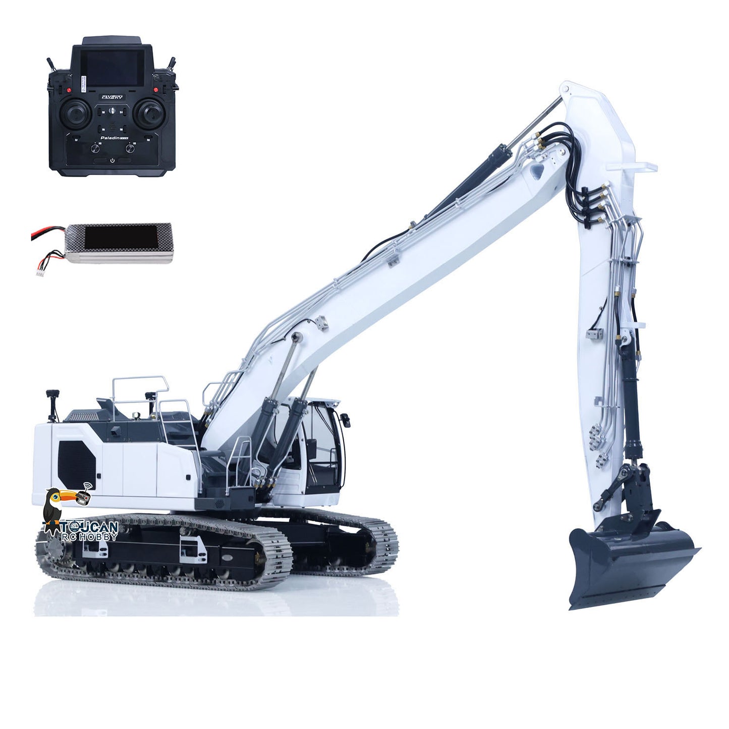 LESU 1/14 RC Hydraulic Excavator AOUE LR945 CNC Long-reach Digger RTR Radio Control Model Light 7CH Valve Paladin PL18EV LITE
