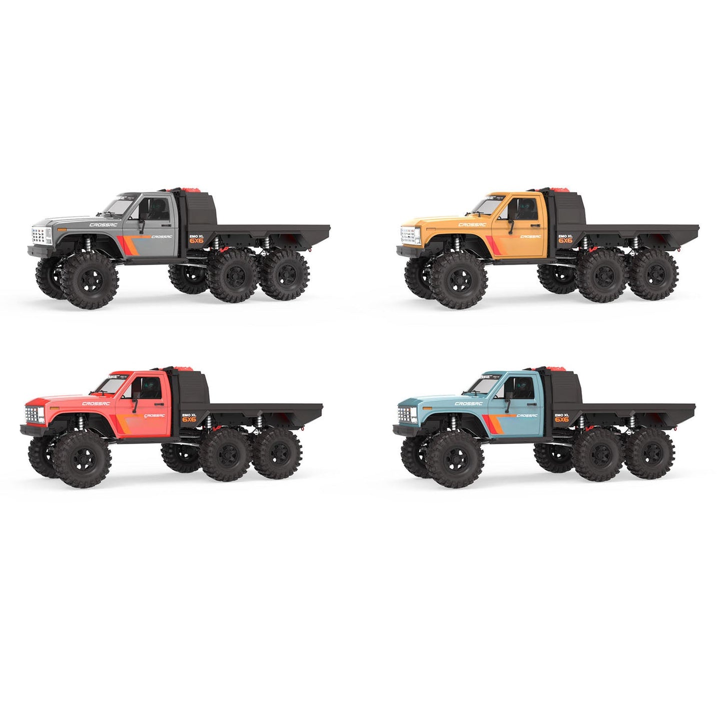 CORSSRC EMO XL 1/8 6WD 6x6 RC Crawler Car Radio Control Off-road Hauler 775*302*288mm Vehicles DIY Model 2-speed Transmission