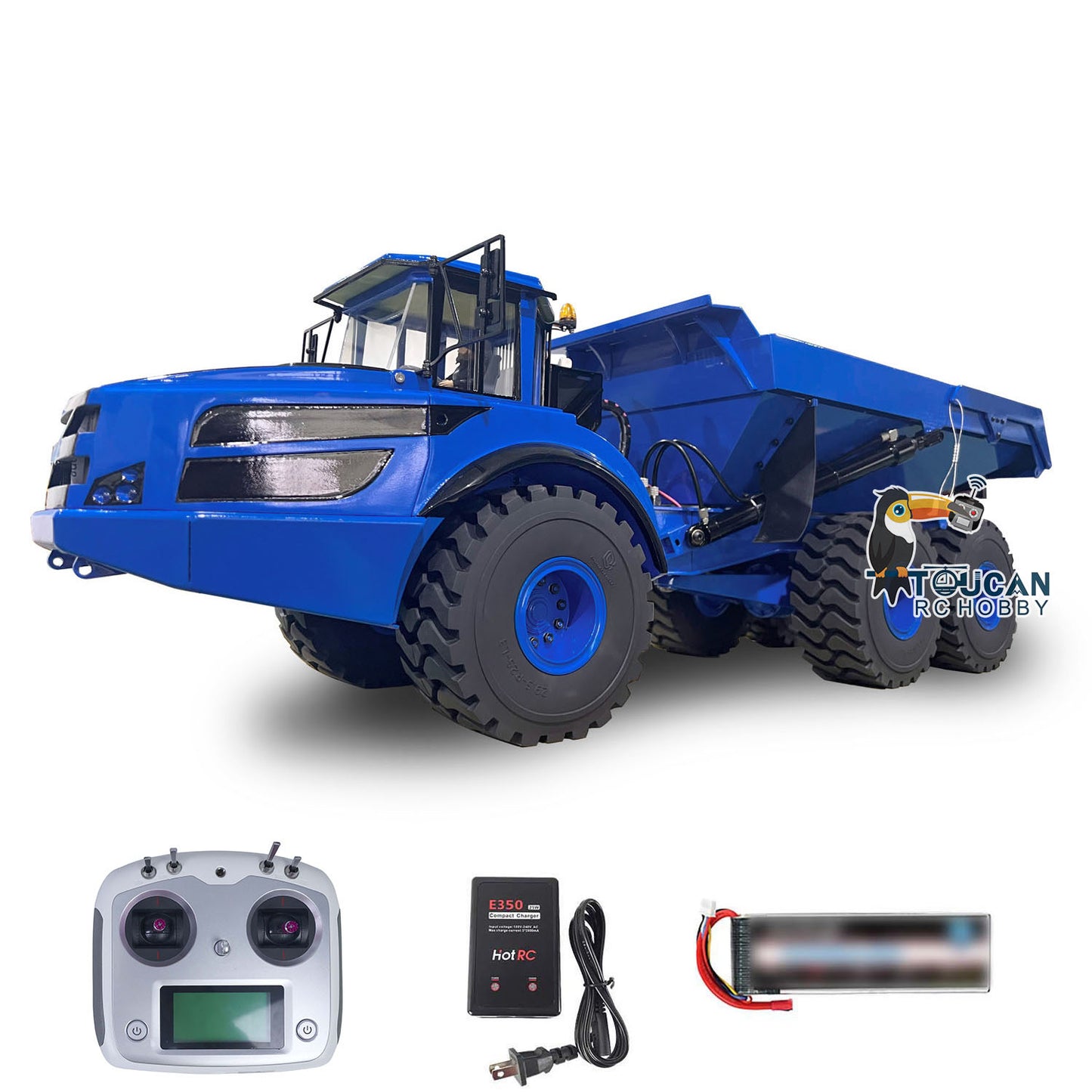 1/14 6*6 Metal Hydraulic Lifting RC Articulated Truck Radio Control Dumper Tipper RTR Model Optional Color Flysky i6S ESC Motor