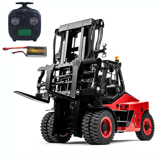 LESU 1/14 Aoue-LD160S RC Hydraulic Forklift Metal RTR Remote Control Wheeled Car ST8 Model Fast Coupler Extended Fork