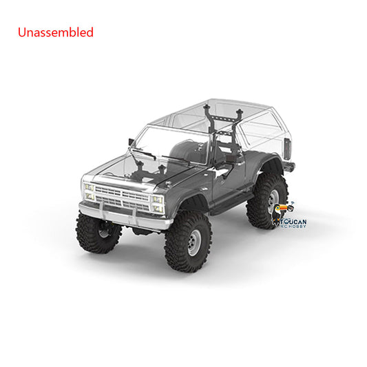 CROSSRC 1/10 EMO AT4 4x4 Remote Controlled Crawler Car Simulation Climbing Vehicle KIT 540 35T Motor Lights Differential Lock