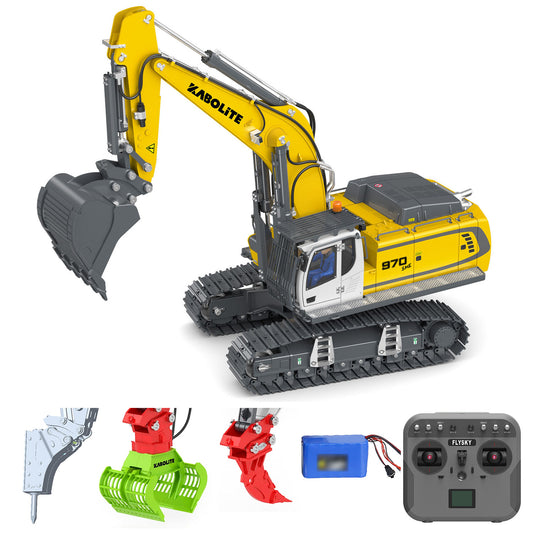 1/18 Kabolite 5901 100S Electric RC Excavator Flysky Remote Control Digger Free Shiping