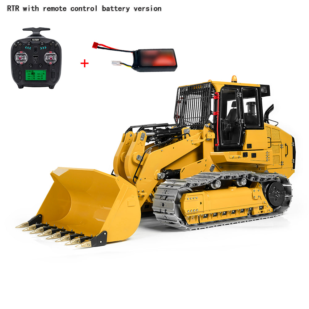 LESU 1/14 973K RC Hydraulic Loader Metal RTR Remote Control Tracked Car Hobby Model DIY Vehicle Flysky ST8 Optional Tracks Colors