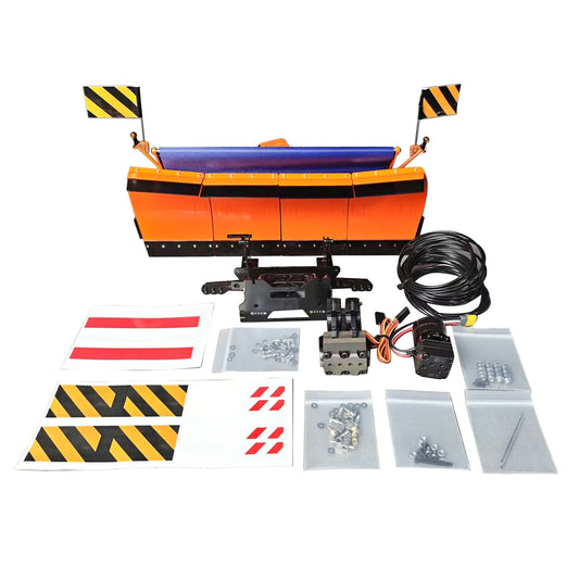 1/14 Remote Control Tractor Truck 770S R620 3363 1851 Metal Snow Blade 2Valves Oil Pump for DIY RC Hydraulic Full Dumper Oil Pump Mounting Rail