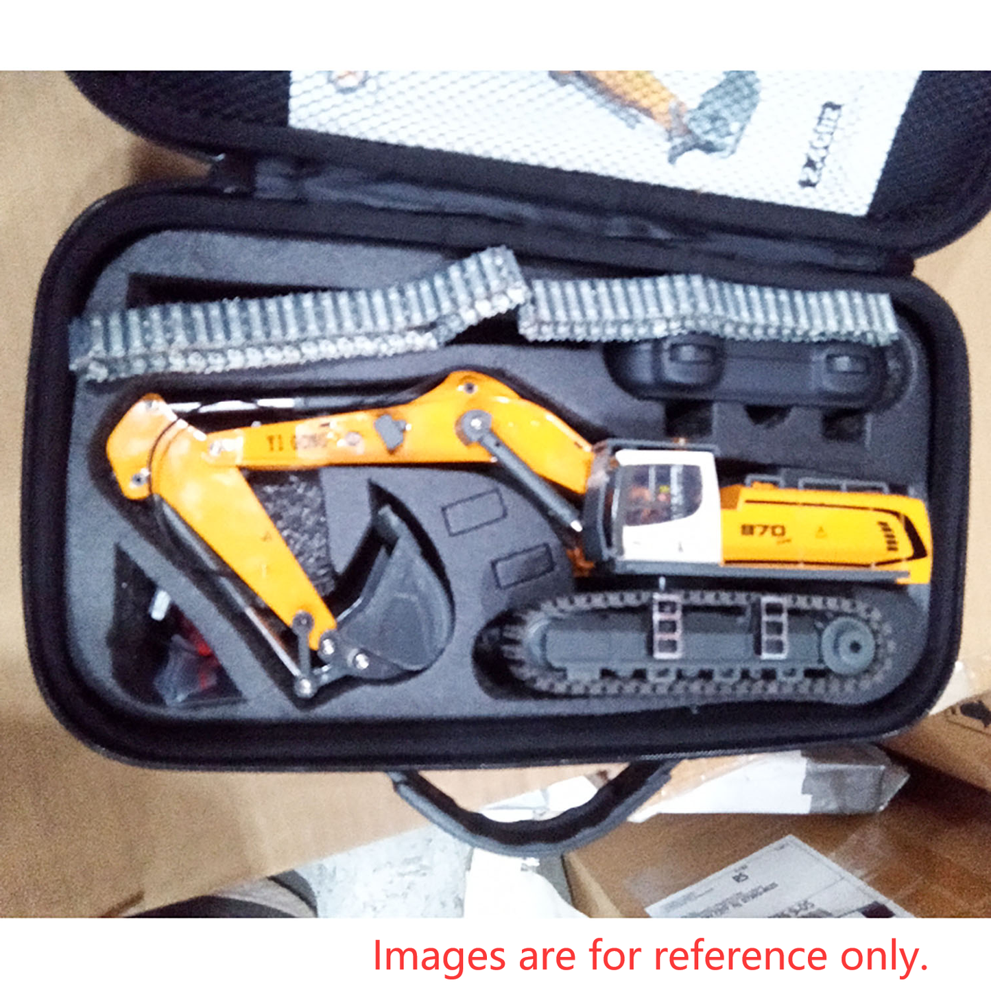 Second Hand US Stock 1/50 RC Excavator K970 Engineering Vehicle Remote Control Electric Lifting Digger Metal Bucket Tracks Light Sound RTR Battery
