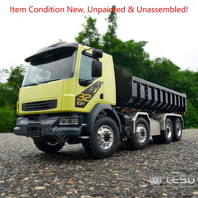 LESU 1/14 8x8 Roll On/Off Hydraulic RC Dumper Radio Controlled Tipper Truck Model