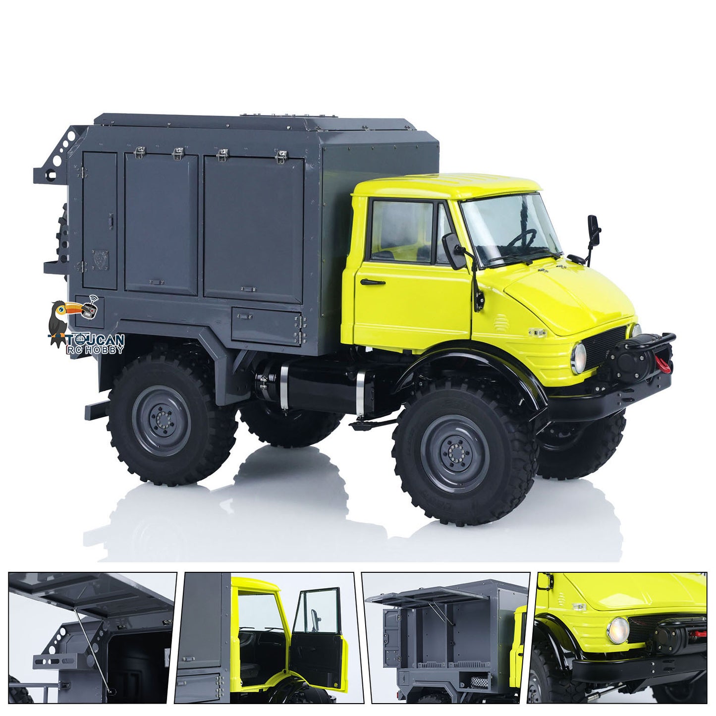 Metal LESU 1/10 4*4 RC Off-road Car RAVE-UM406 Electric Remote Control Recreational Vehicle 2Speed Gearbox Winch