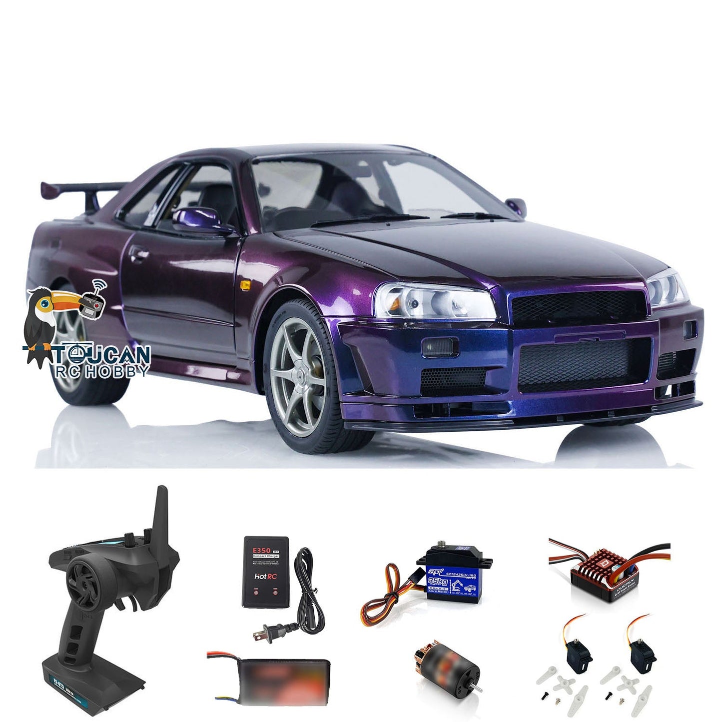 Capo 1/8 RC Racing Car Collection Radio Controlled Drift Vehicles R34 Model Limited Version Skyline Hobby Model DIY