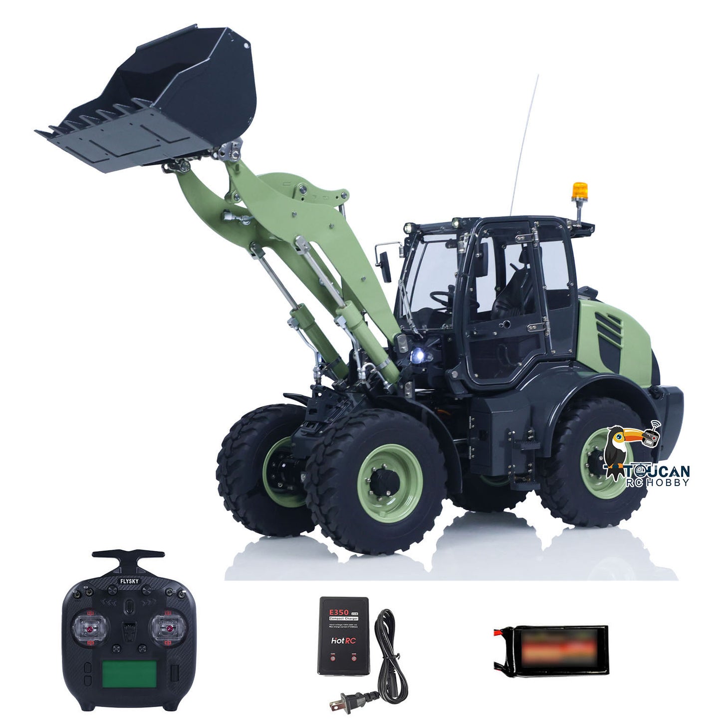 Metal LESU 1/14 RC Hydraulic Loader Aoue WA100M-8 4X4 RTR Remote Control Construction Vehicle Axle Differential Lock Sound Light ST8 Radio Engineering Machine