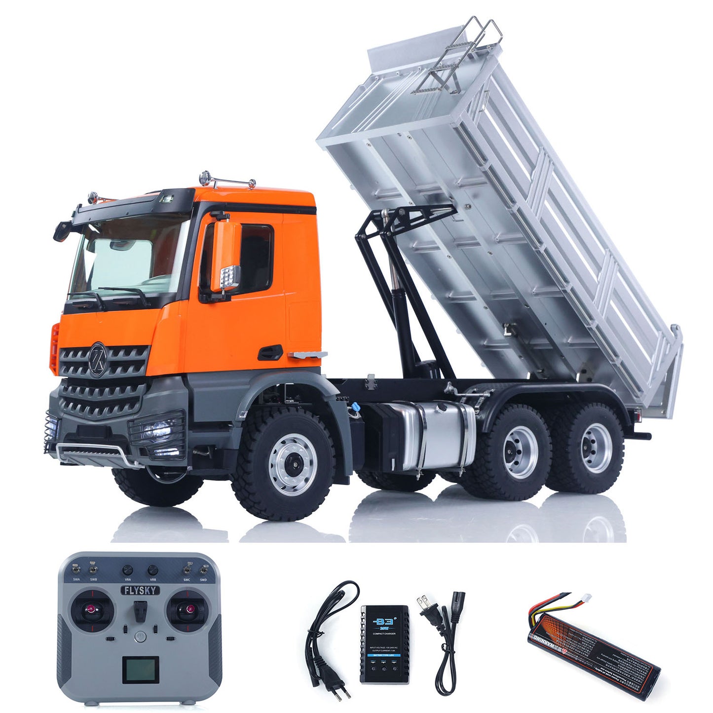 New 2.4G RC Electric Lifting Dumper 5702 Model 1:14 6x6 Remote Control Tipper Lifting Rod Vehicle Sound Light Motor RTR Car Toy