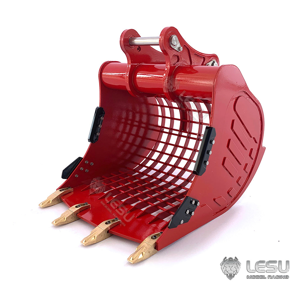 LESU Metal Grille Narrow Bucket for 1/14 ET35 RC Hydraulic Excavator Radio Controlled Digger Vehicle Simulation Accessories