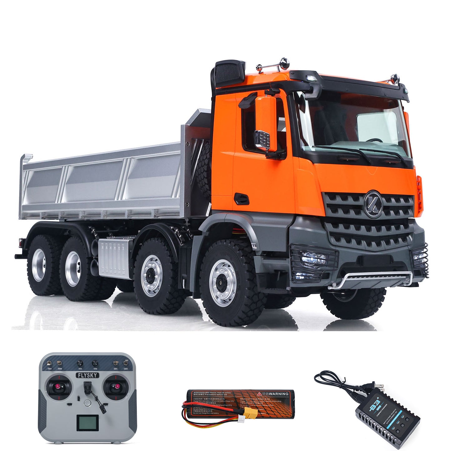 RTR Kabolite 8X8 1/14 RC Dump Truck K5703 Electric Lifting Remote Control Tipper Model 2Speed Gearbox Lights Sound System