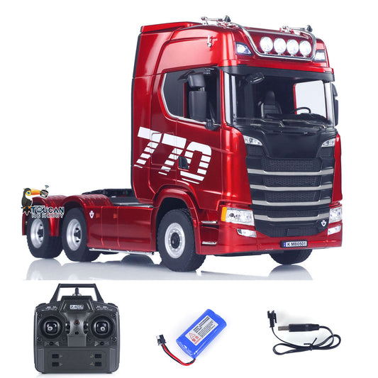 Fast Shipping 770S Plastic 1/18 RC Tractor Truck Toys Finished Model RTR 7.4V Battery Radio 19CH Light Sound Effects Remote Control Lorry Car