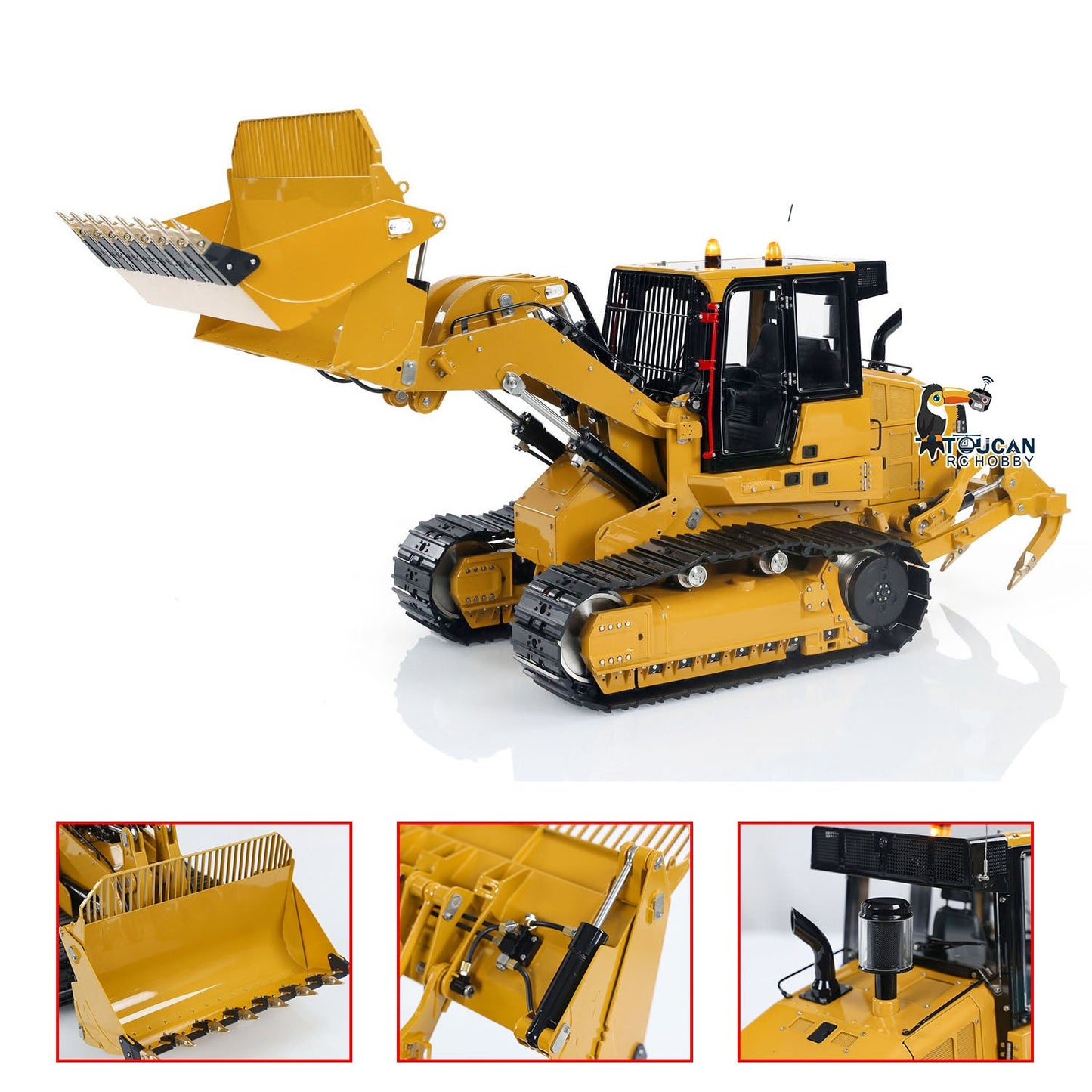 1/14 LESU 973K RC Hydraulic Loaders Upgrade Version Tracks Car Model Kit/PNP/RTR Simulation Vehicle DIY 626.7*228*266mm