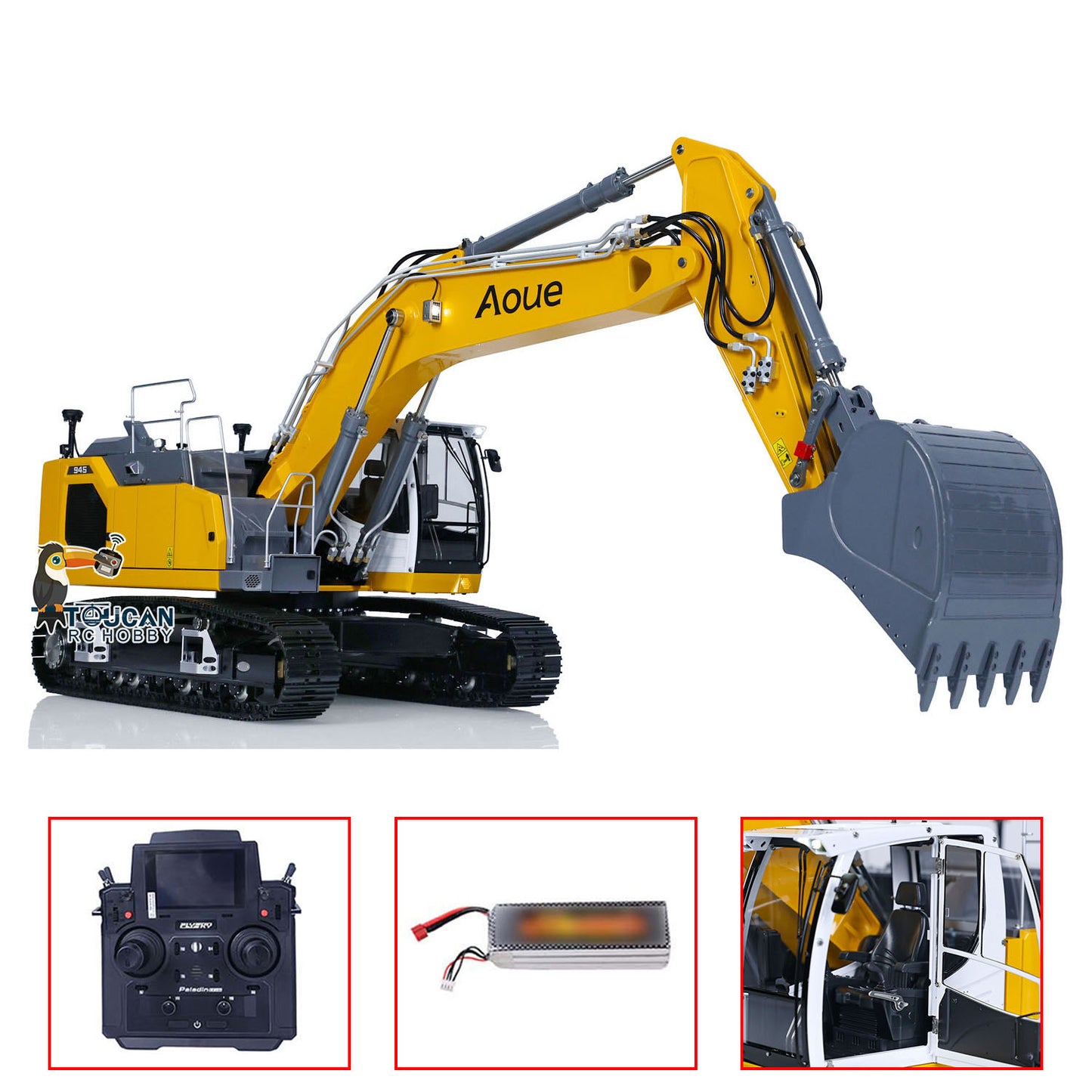 LESU LR9451/14 Metal RC Hydraulic Excavator Painted Assembled PL18EV Lite Remote Control Engineering Vehicles Model RTR