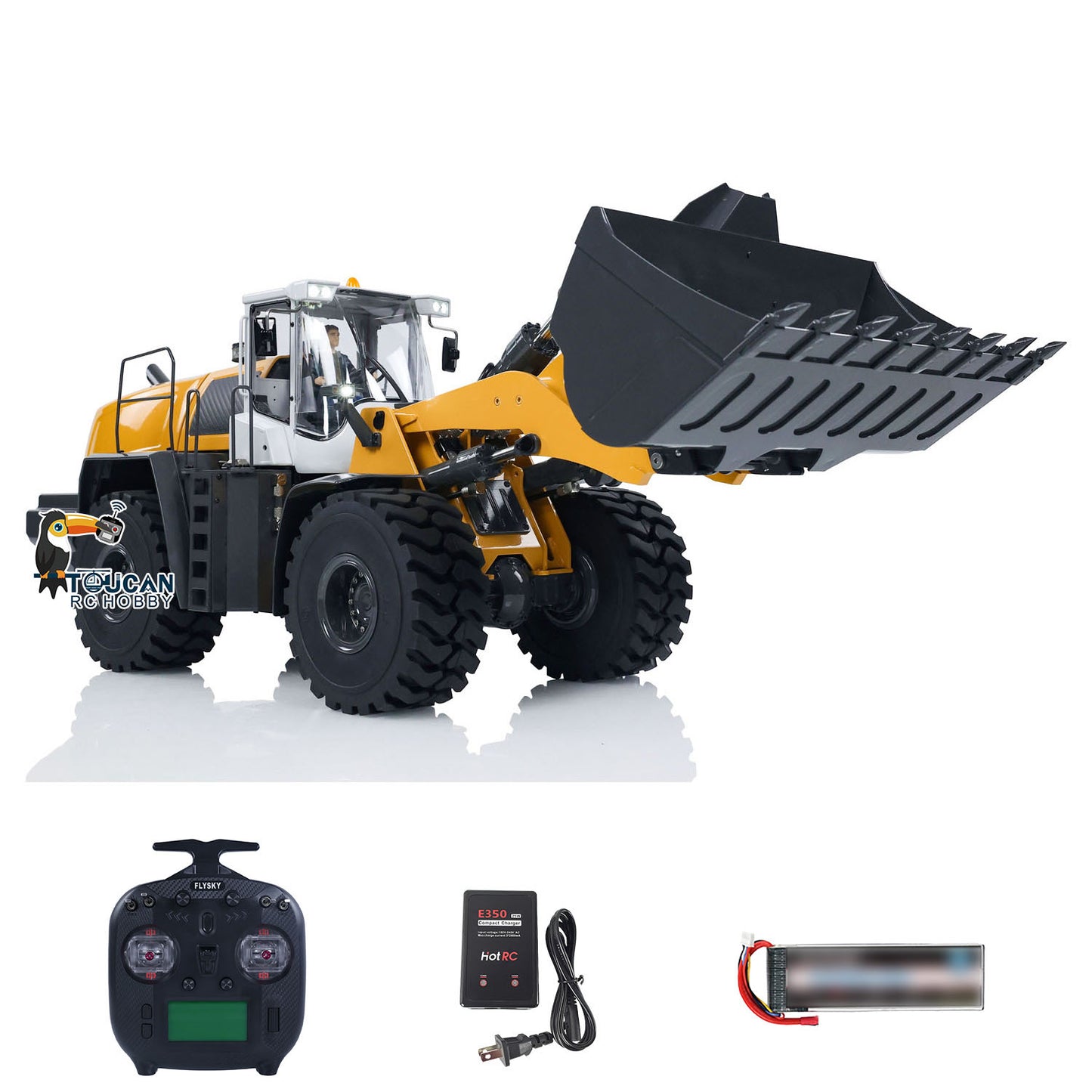 XDRC 580 1/14 Hydraulic RC Loader RTR Radio Control Construction Vehicle DIY Hobby Model Sound Sand Rock Bucket