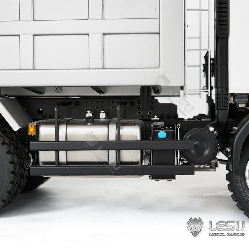1/14 LESU 6x6 RC Hydraulic Metal Dumper Tipper Sound Light System Chassis Bucket Unpainted Unassembled Cabin Body VM Truck