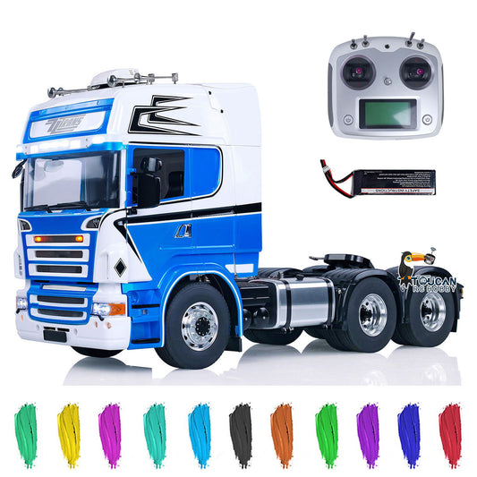 TOUCAN 1/14 6x6 RC Tractor Truck Painted Assembled Radio Control Car Metal Chassis Hobby Model Optional Versions ESC Servo Motor