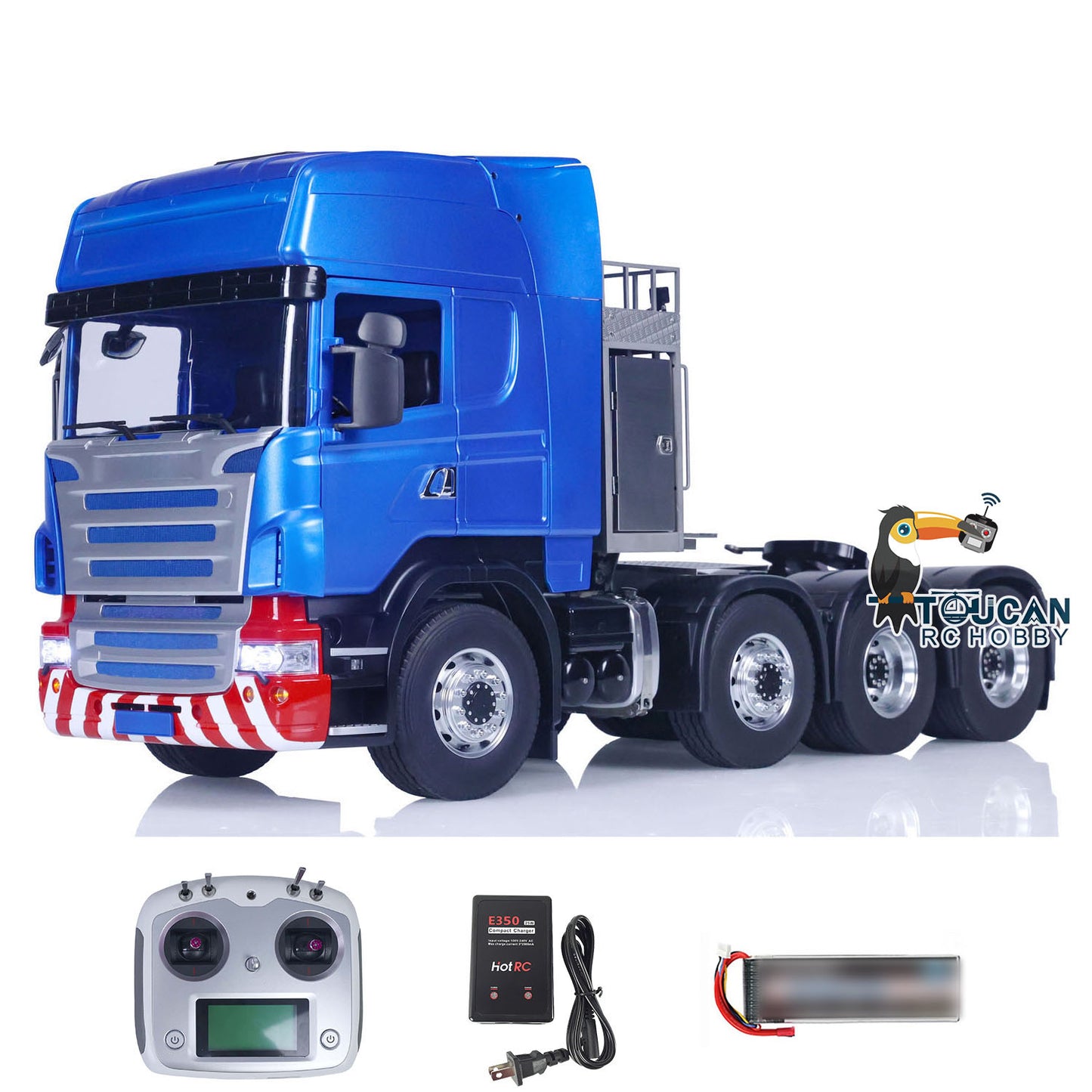 LESU 1/14 Metal Chassis RC Tractor Truck 8x8 RTR Remote Control Car Hobby DIY Painted and Assembled Model Sound Lights