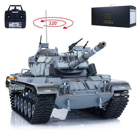 1/16 Tongde Israel RC Panzer Remote Control Infrared Battle Tanks Military Model M60W ERA Painted Assembled Car 320 Rotation DIY