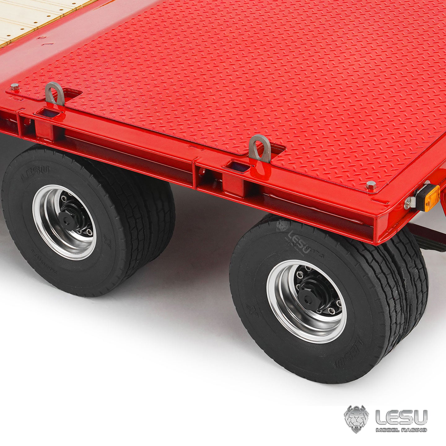 LESU A0049 1/14 Metal Hydraulic Lifting Tailboard Trailer Rear Support Legs 2CH Valve Pump for RC Tractor Truck DIY Lorry Excavator