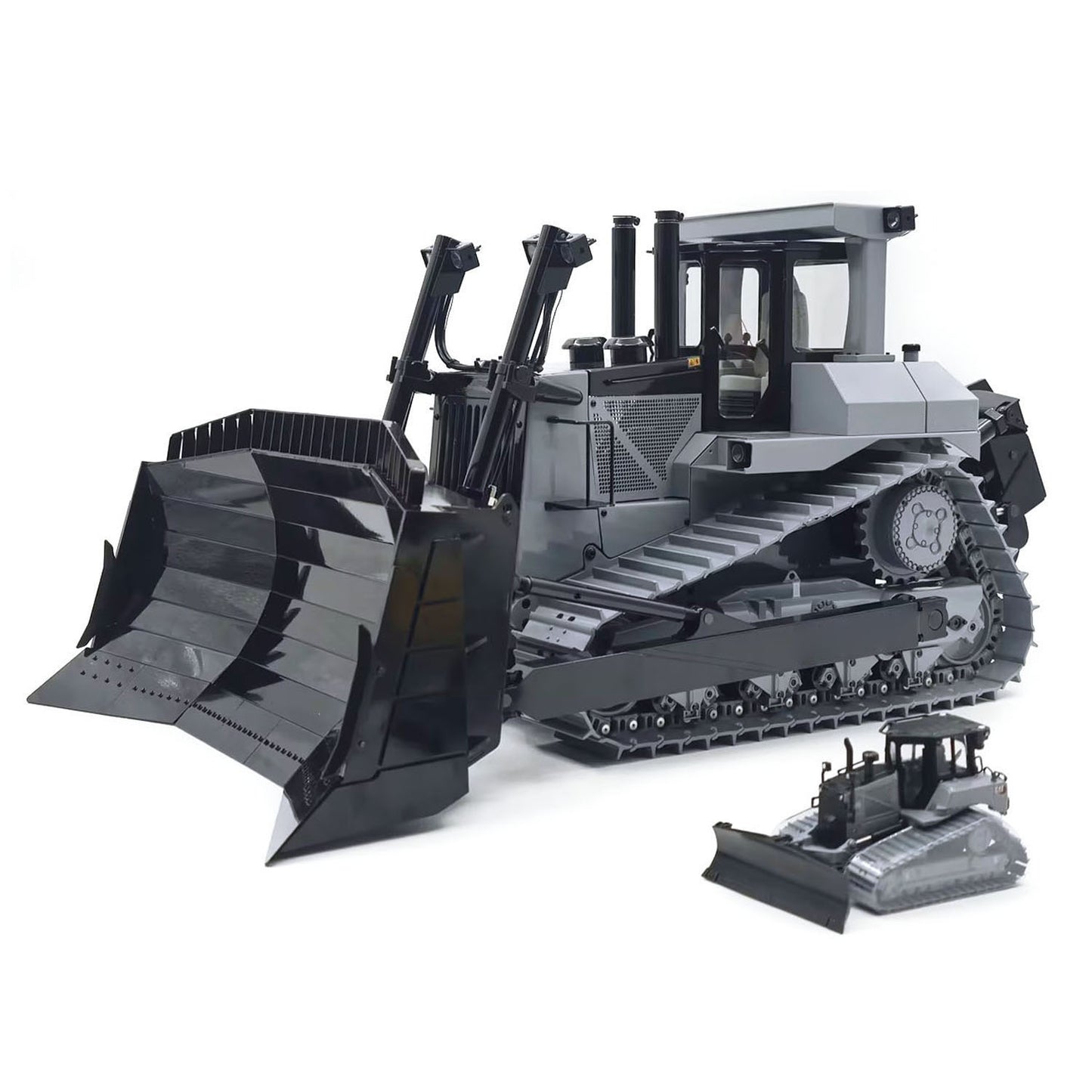 1/14 Metal RC Hydraulic Bulldozer DXR2 Light System Openable Door Remote Control Construction Vehicle JDM-98 Ultra Flysky Radio