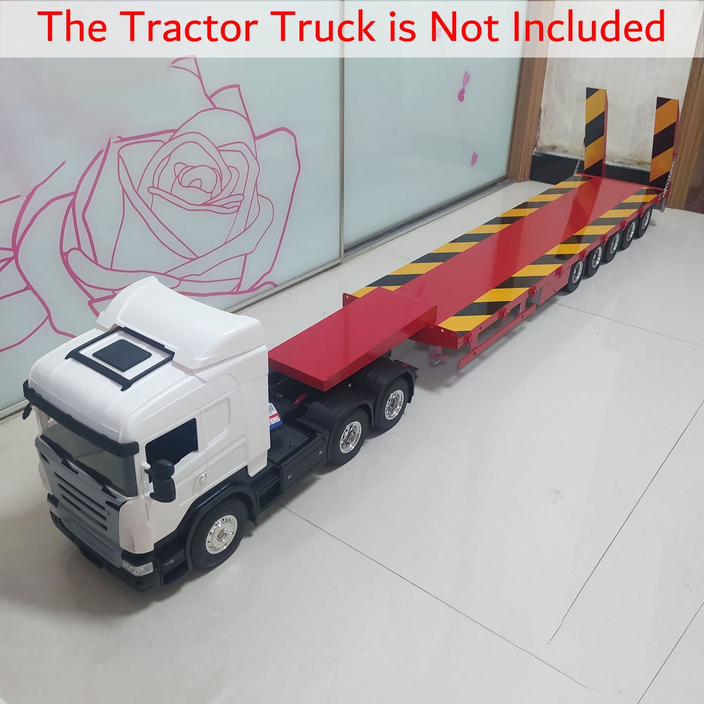 1/14 Metal 5-Axle Trailer Semi-trailer for RC Tractor Truck Radio Controlled Construction Vehicle DIY Painted Assembled Toy Gift