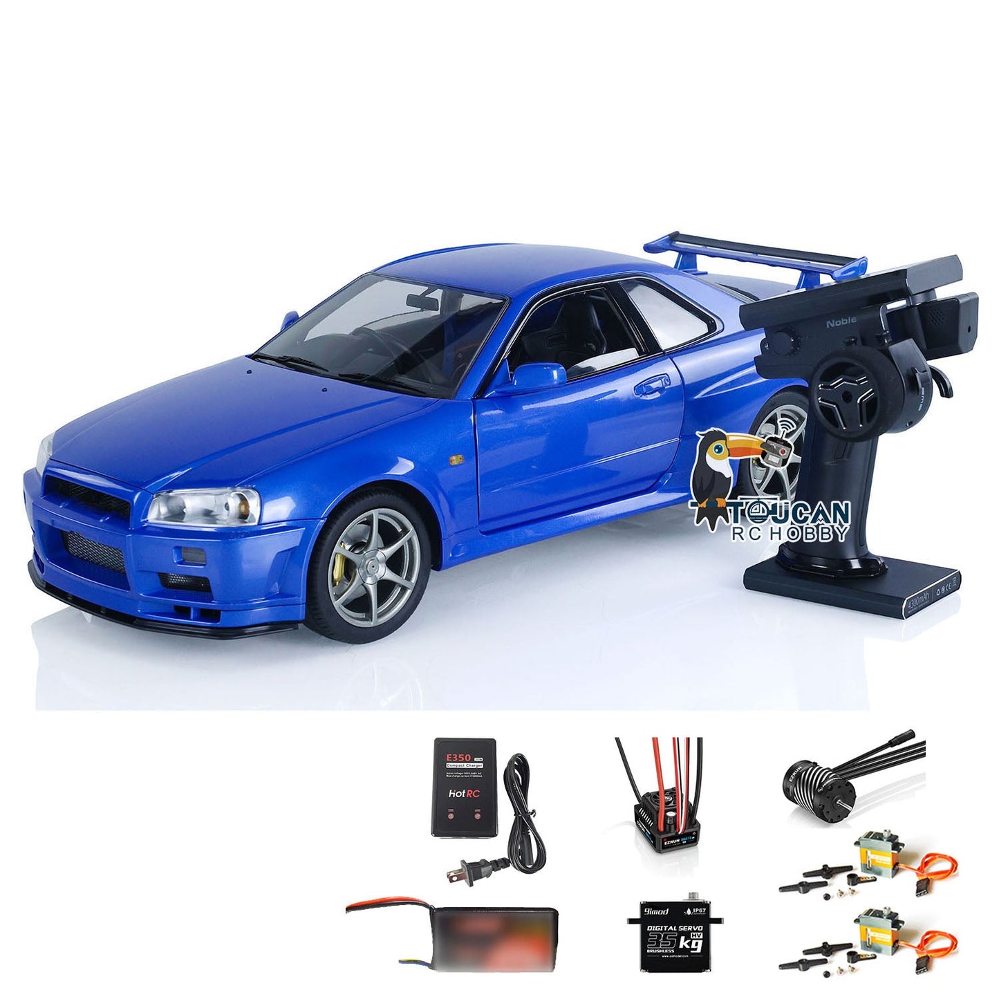 Capo 1/8 R34 RTR 4WD RC Drift Racing Car Metal Radio Controlled High-speed Vehicle Brushless Motor Painted Assembled DIY Model