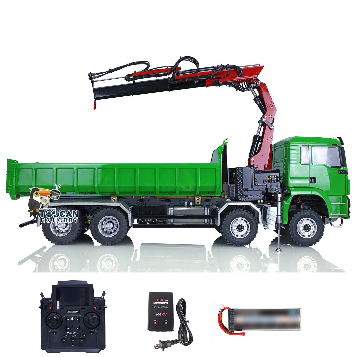 LESU 1/14 8x8 RC Roll on/off Hydraulic Radio Controlled Truck Crane Dumper Tipper RTR/KIT Optional Versions Flysky PL18EV