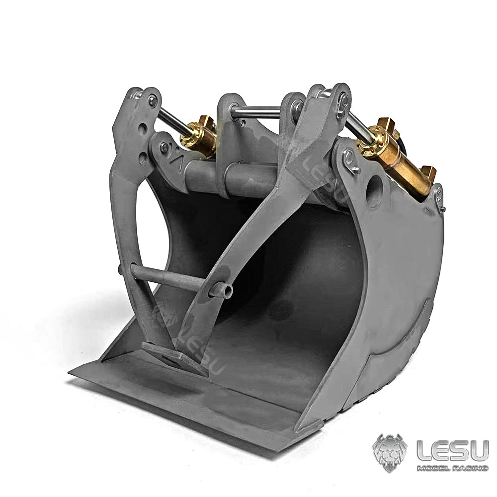 1/14 Metal Grab Bucket for LESU ET35 Hydraulic RC Excavator Radio Controlled Digger Simulation Model DIY Spare Parts