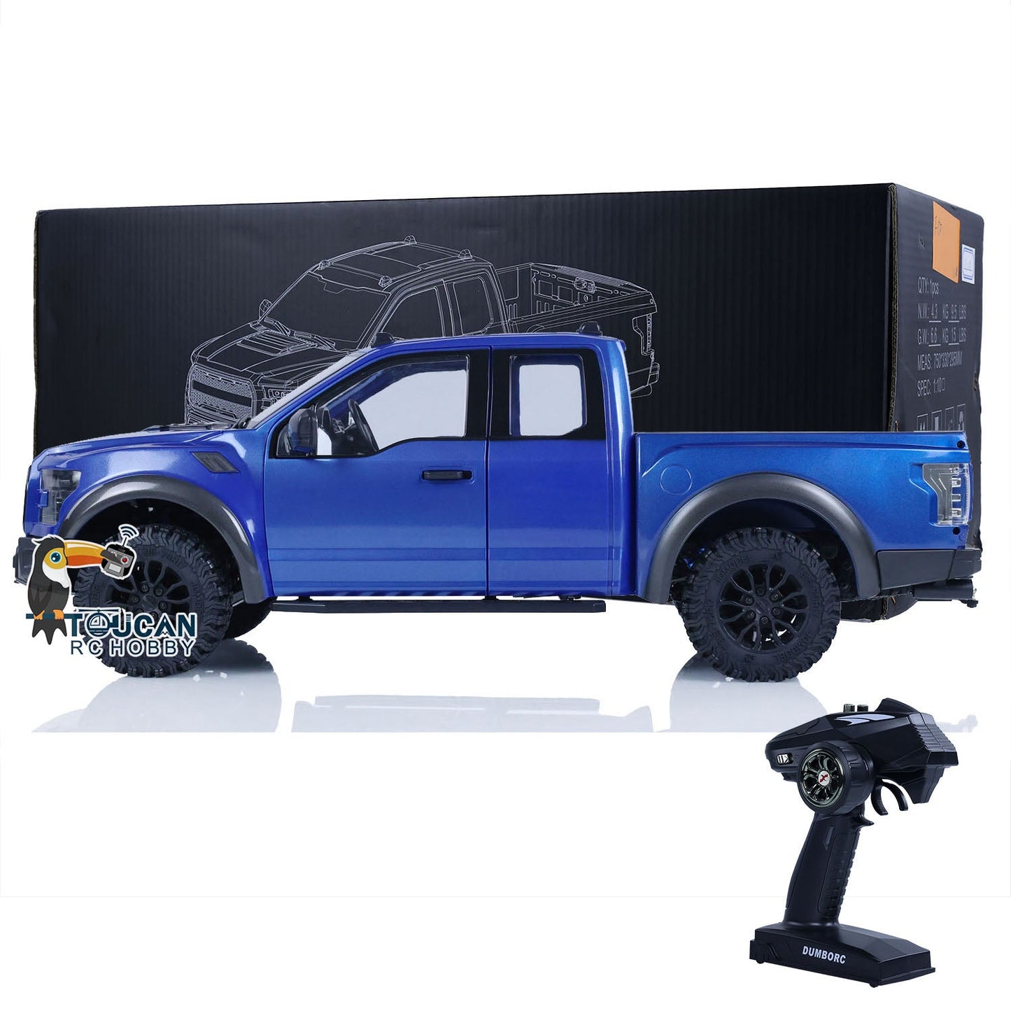 JDMODEL 1/10 Scale Desert Runner RC Truck Racing Model Car fordse F-150 Rock Crawler KIT-E W/ Radio ESC Motor Gearbox Hero Body Set