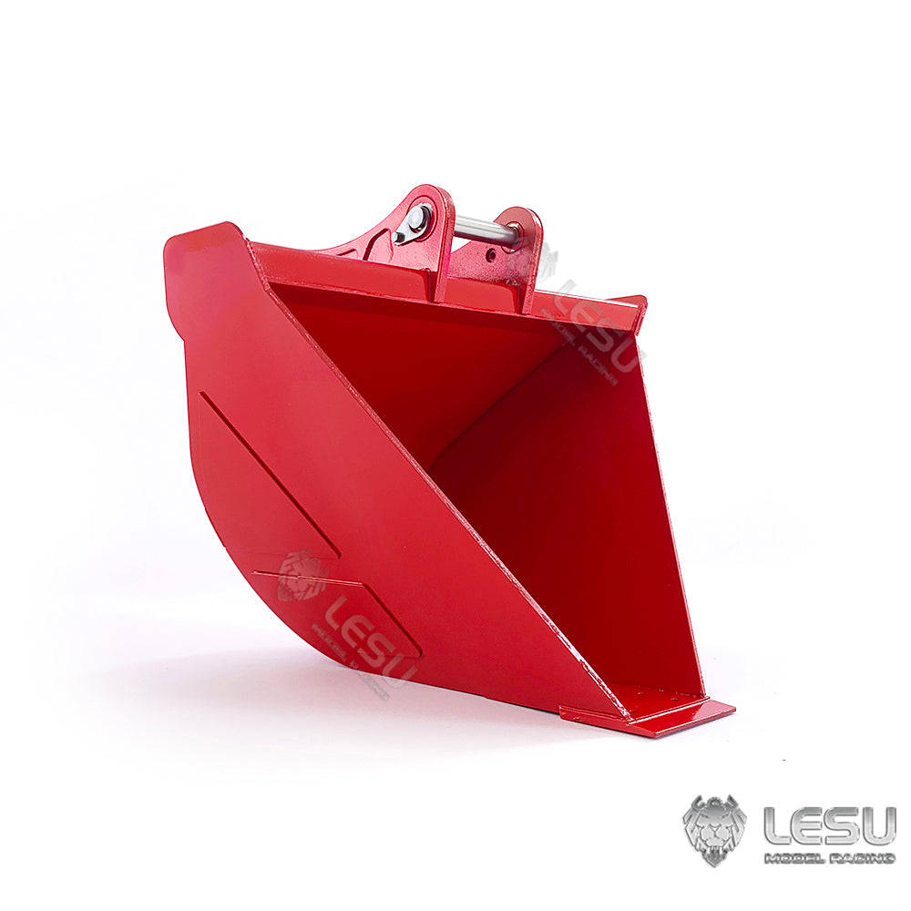 Metal Trapezoid Narrow Bucket for 1/14 LESU ET35 RC Hydraulic Excavator Remote Controlled Digger DIY Spare Parts