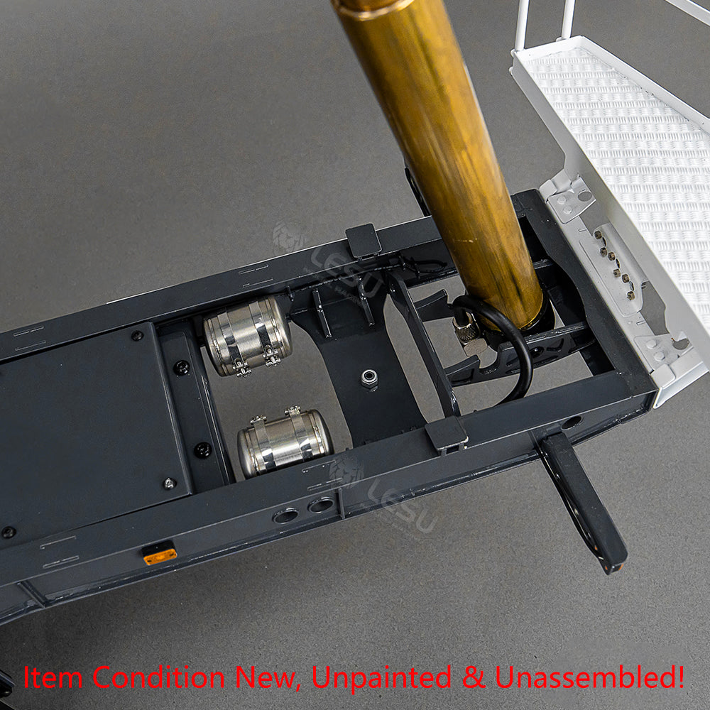 LESU 3Axles Metal 1/14 RC Hydraulic Dump Trailer for DIY TAMIYA Tractor Truck Radio Controlled Lorry Car Vehicle R620 R770S FH12