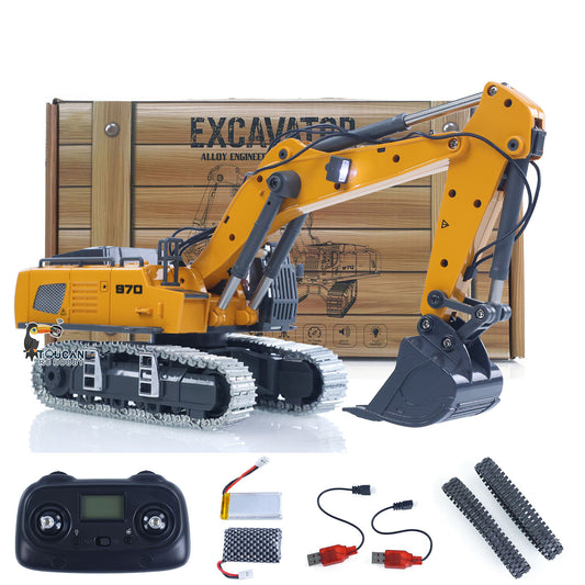 Pre-Order New Toy! Free Shipping CUT Model 1/50 Mini Electric Excavator 970 Electric Wireless Control Simulation Construction Vehicle Model