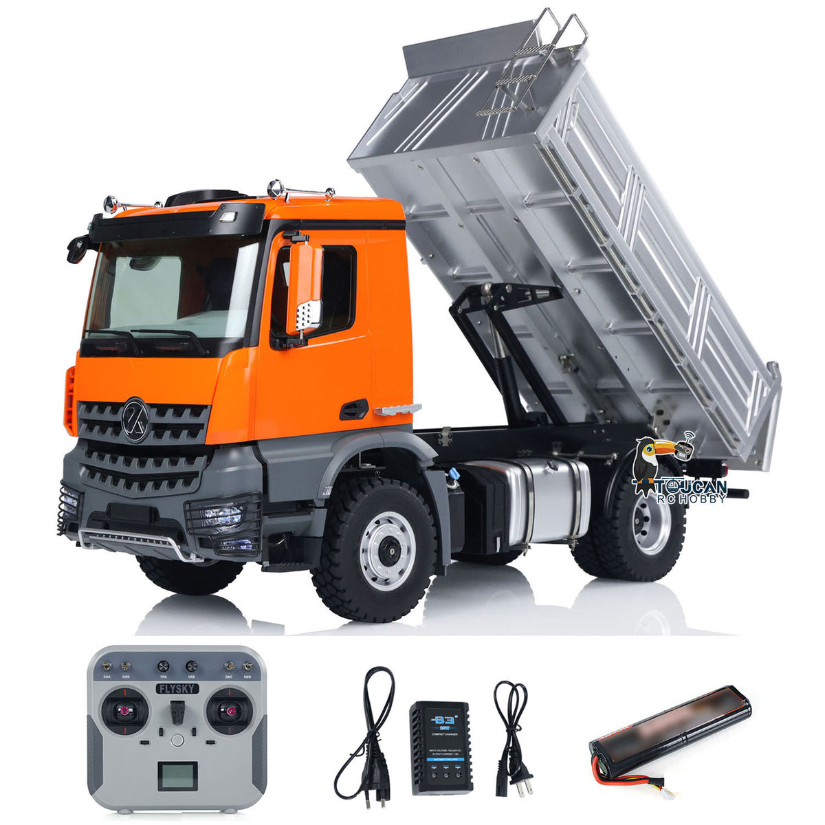 Fast Free Shipping 1/14 Kabolite 5701 RC Dump Truck 4x4 Remote Control Dumper Car Sound Light Simulation Vehicle Hobby Model