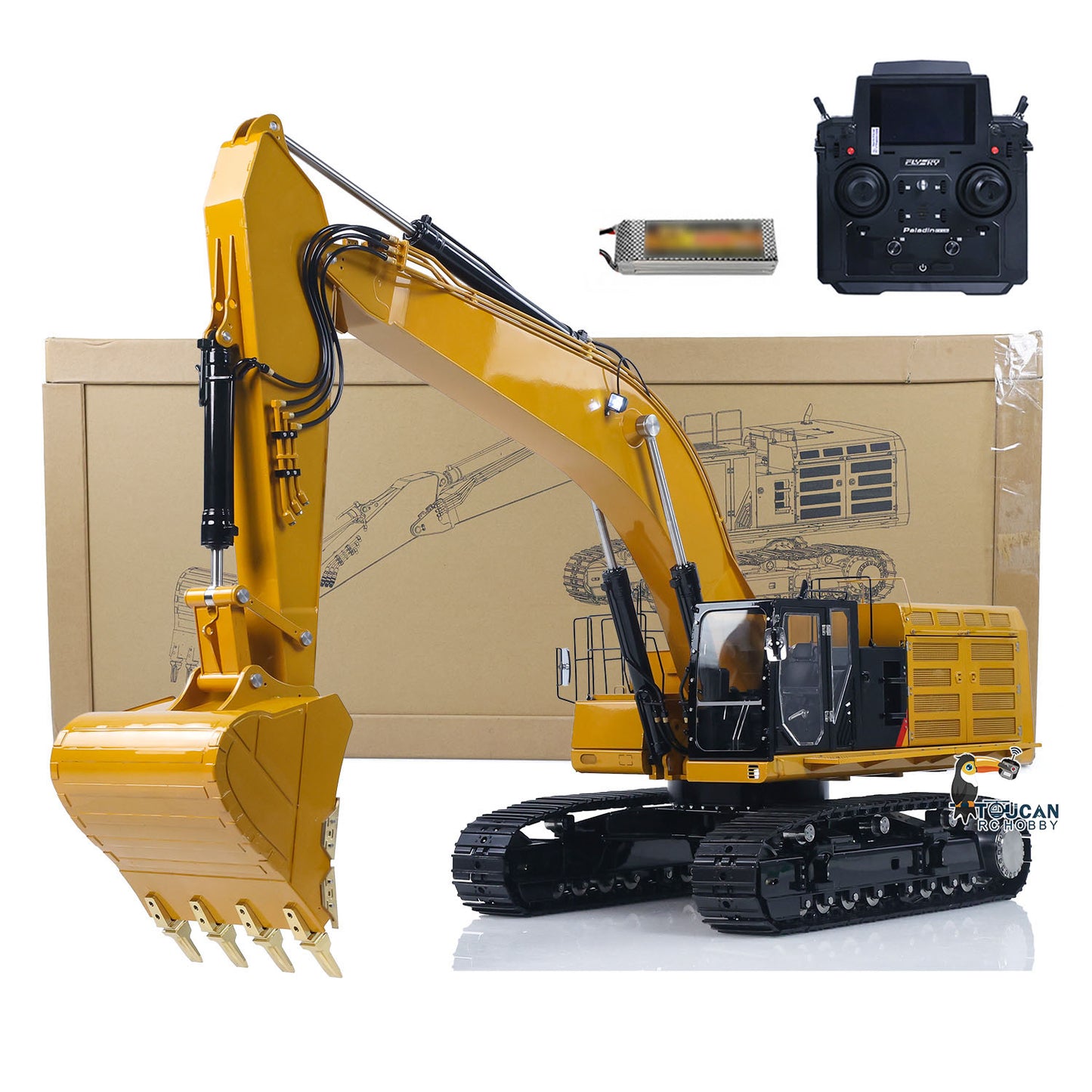 In Stock LESU Metal 1/14 Hydraulic RC Excavator C374F Radio Controlled Digger Heavy Construction Vehicle Paladin PL18EV LITE 6CH Valve
