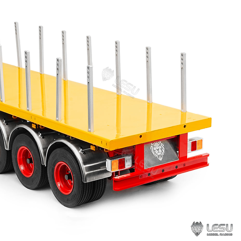 LESU 1/14 40FT Semi Metal Trailer Assembled and Painted/Unpainted for RC Tractor Truck Electric Cars DIY Models