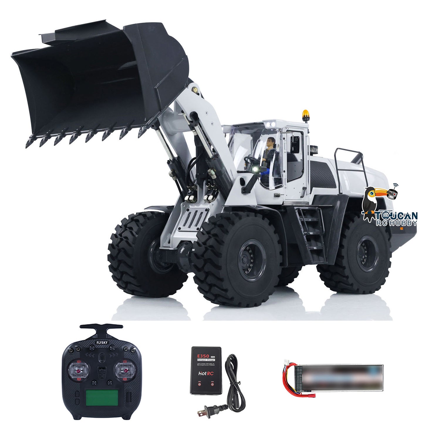 XDRC 580 1/14 Hydraulic RC Loader RTR Radio Control Construction Vehicle DIY Hobby Model Sound Sand Rock Bucket