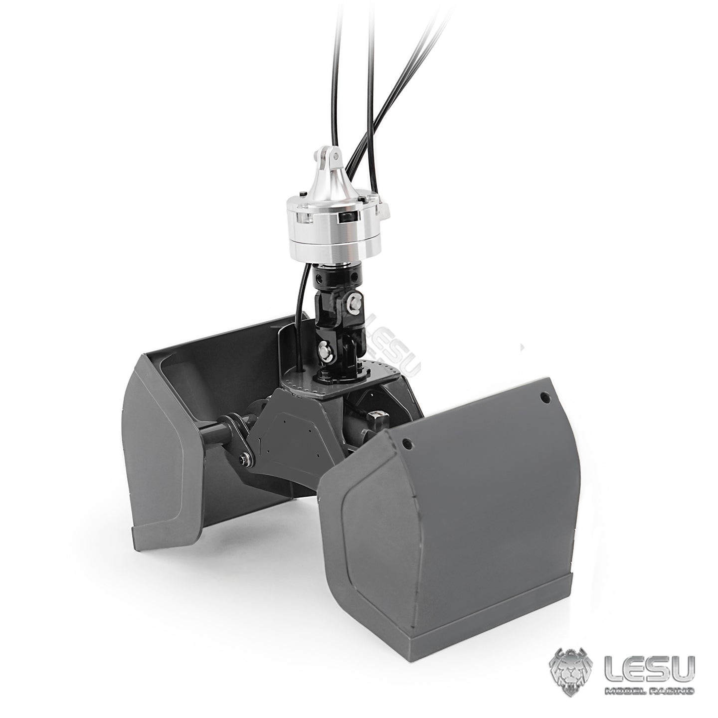 270¡ã Rotating LESU Metal Clamshell Bucket for DIY 1/14 RC Hydraulic Crane of Excavator Dumper Remote Control Tractor Truck