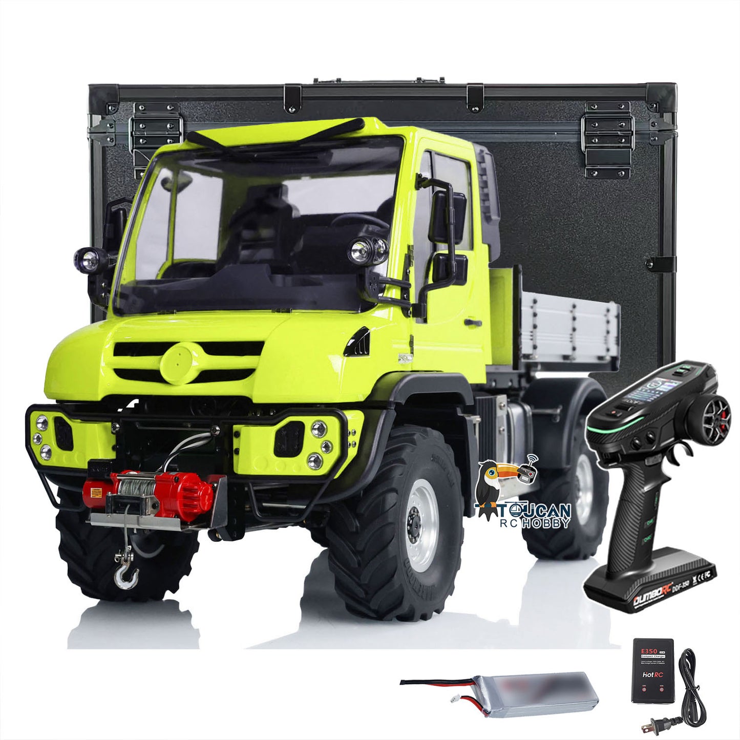 Fast Shipping UNI U423 1/10 RC Rock Crawler Car RTR 4X4 4WD Remote Control Off-road Vehicles Metal Axles Bucket Light Sound DDF350 Radio Battery