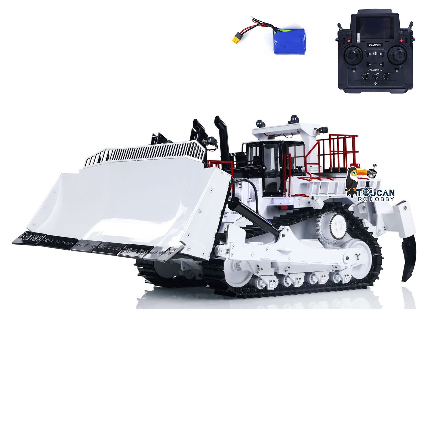 110KG D11T 1/14 RC Hydraulic Bulldozer PL18EV Remote Control Dozers Sound Light Smoke Assembled and Painted Motor ESC Servo