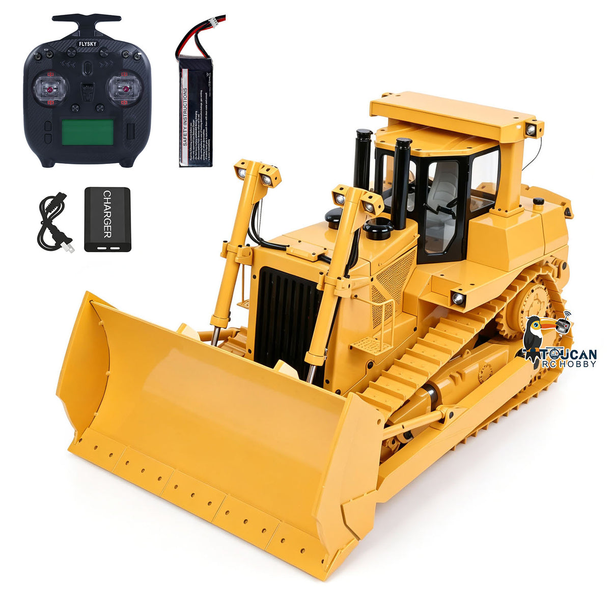 Fast Free Shipping 1/14 Scale JDMODEL Metal RC Hydraulic Bulldozer DXR2 JDM-98 W/ Light Sound Pump Cylinder ESC Motor Battery