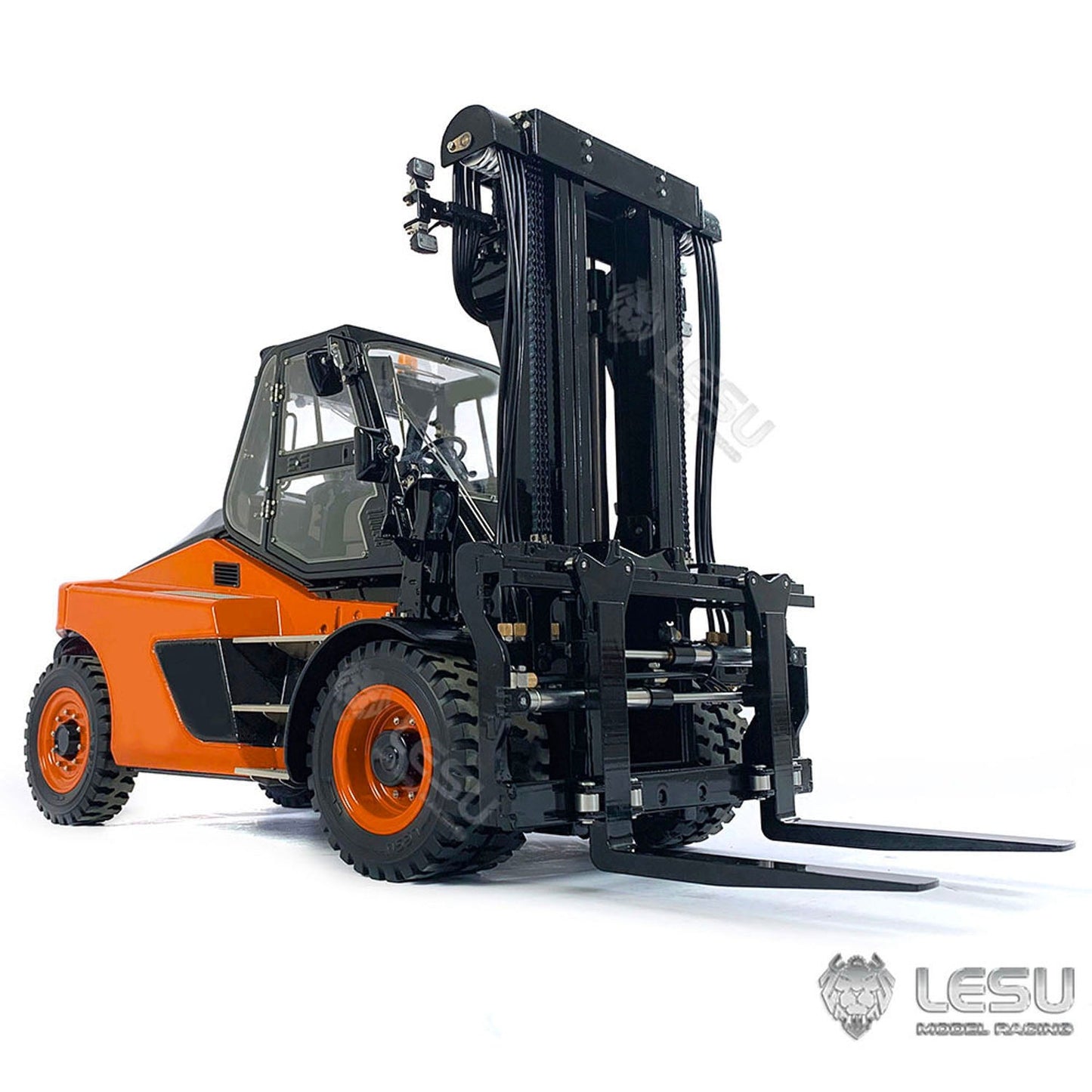 LESU 1/14 Aoue-LD160S RC Forklift Metal Remote Control Hydraulic Truck Models Sond Light System W/O Battery Charger