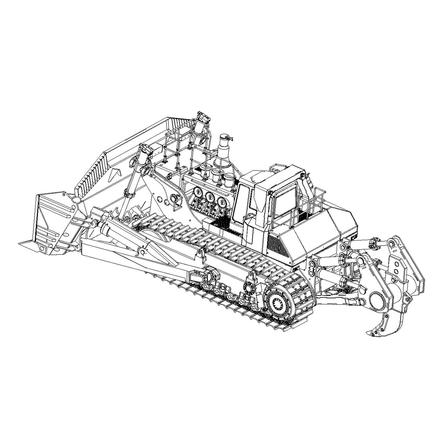 JDMODEL Heavy Machine Huge Bulldozer 1/14 RC Dozer 575 Model PL18 LITE Radio Car