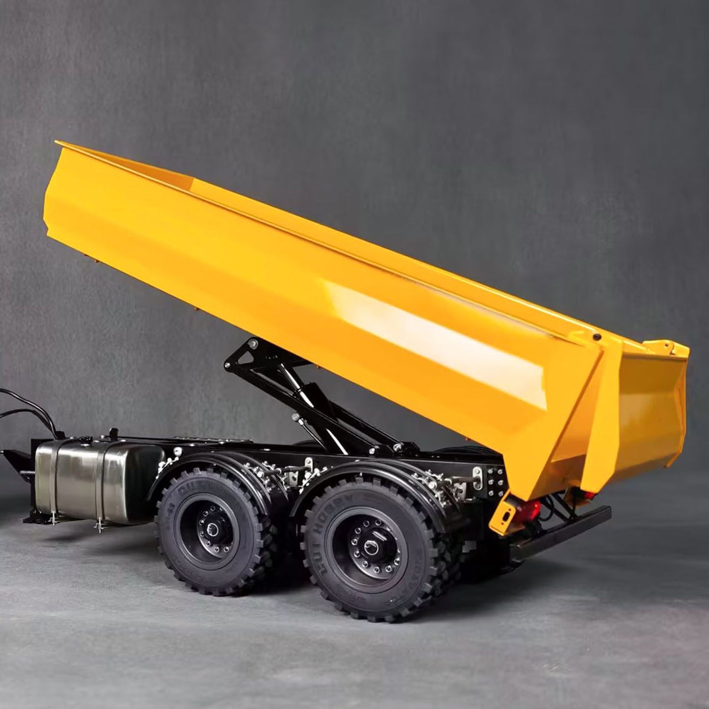 2 Axles 1/14 Metal Dump Trailer Manual Support Legs for 6x6 Remote Control Tractor Truck RC Lorry Hydraulic Crane 4151 AK