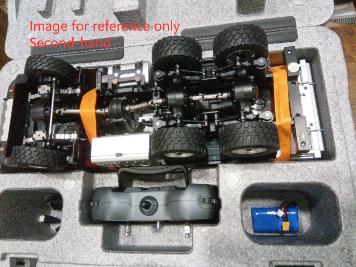 Second Hand US Stock 1/14 HUINA 1598 2.4G Remote Control Dumper 6¡Á6 Engineering Transport Vehicle Lifting Rod Tipper Car Light Sound Battery Toys