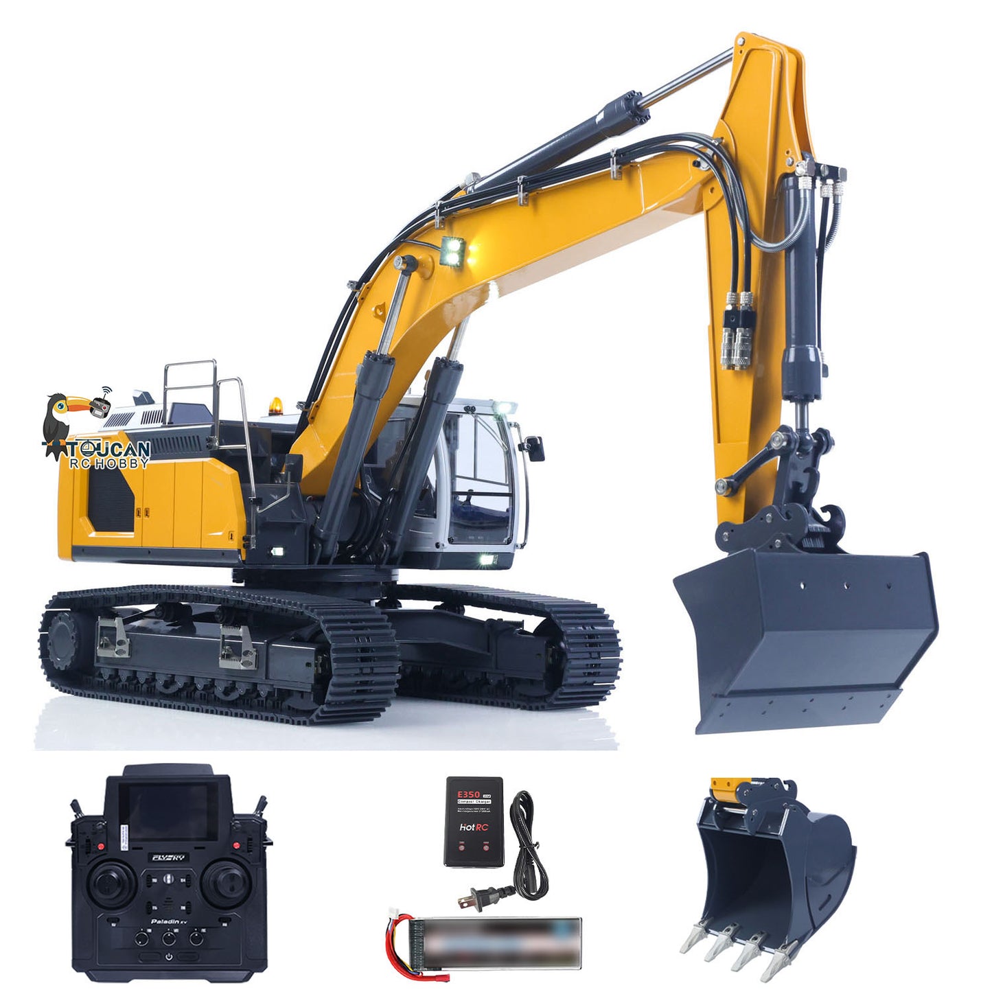 Fast Shipping 1:14 Hydraulic RC Excavator for Remote Control 945 5CH Reversing Valve